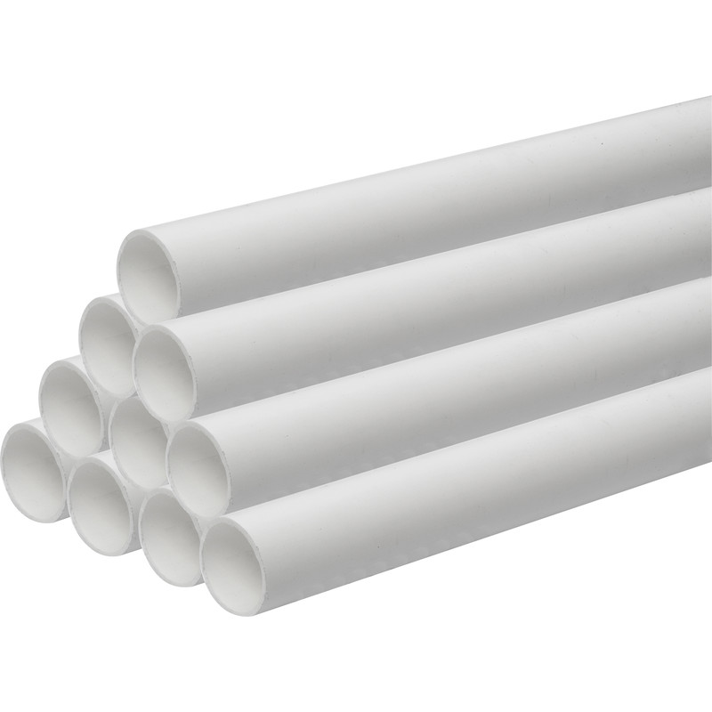 White Pvc 50mm 4m Lengths Pipes Solar Temp